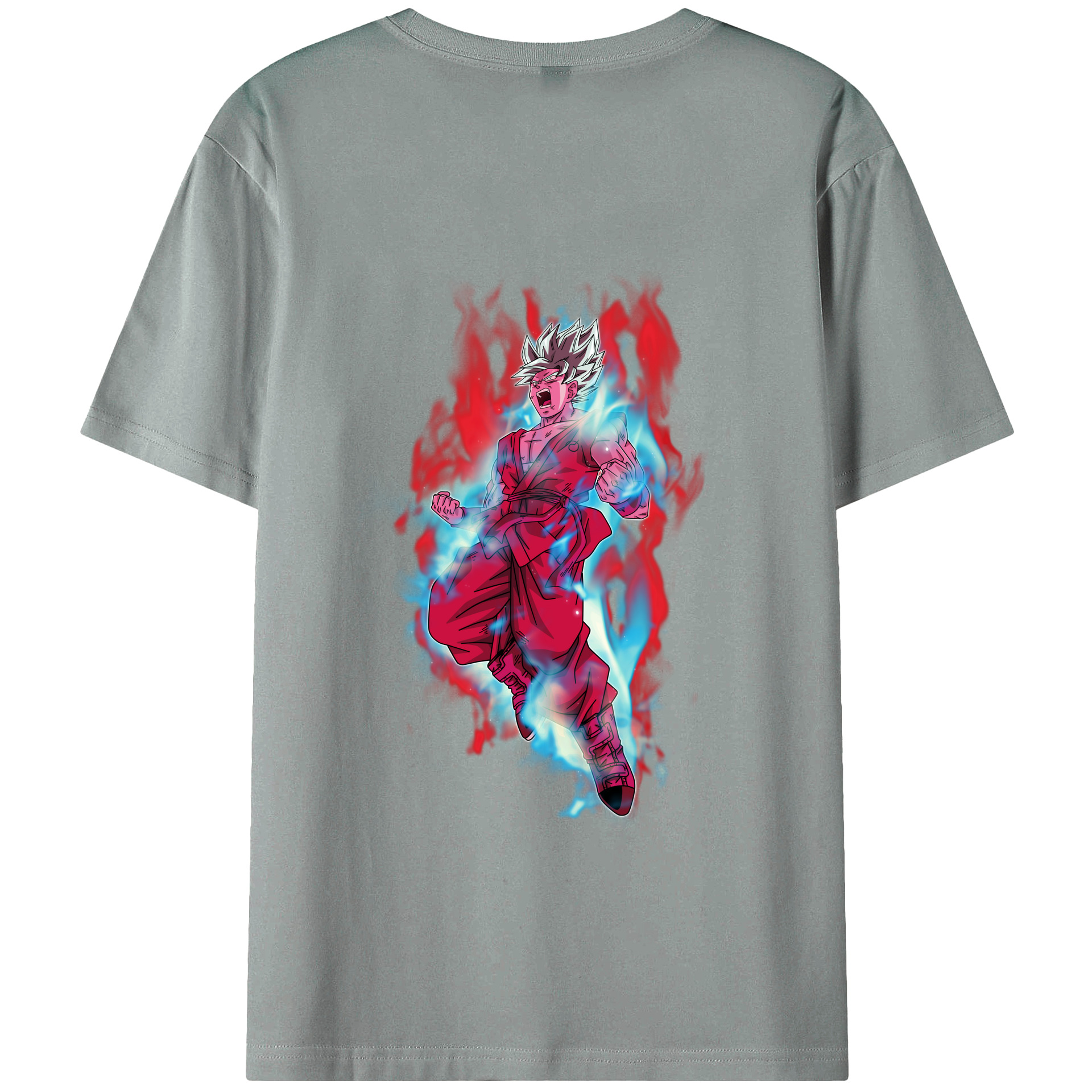 （画像用） ドラゴンボール 孫悟空（そん ごくう）Son Goku カカロット DRAGON BALL Kakarotto 綿100％ メンズ半袖Tシャツ（バックプリント） 通気性